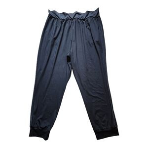 Xersion black quick dry lightweight mid-rise cuffed hem jogger pants Size 1X NEW